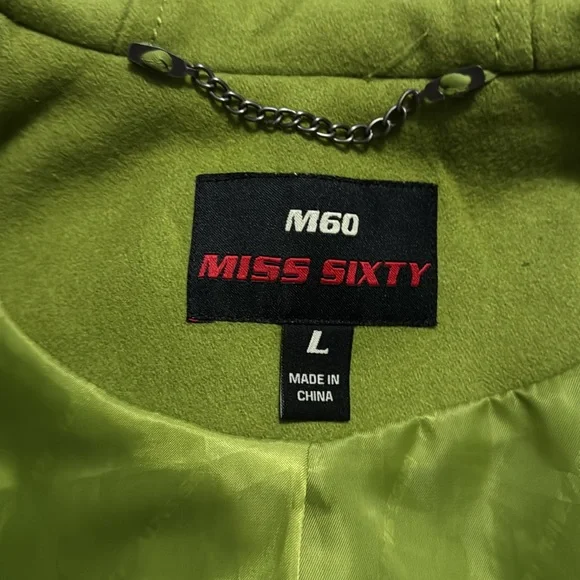 Miss Sixty Green Pea Coat with Hood - Picture 5 of 5